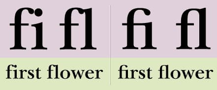 ligature examples
