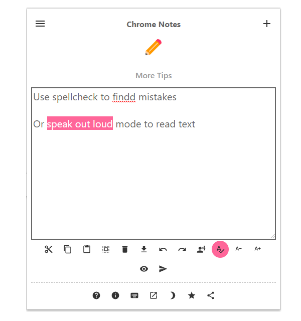 chrome notes screenshot