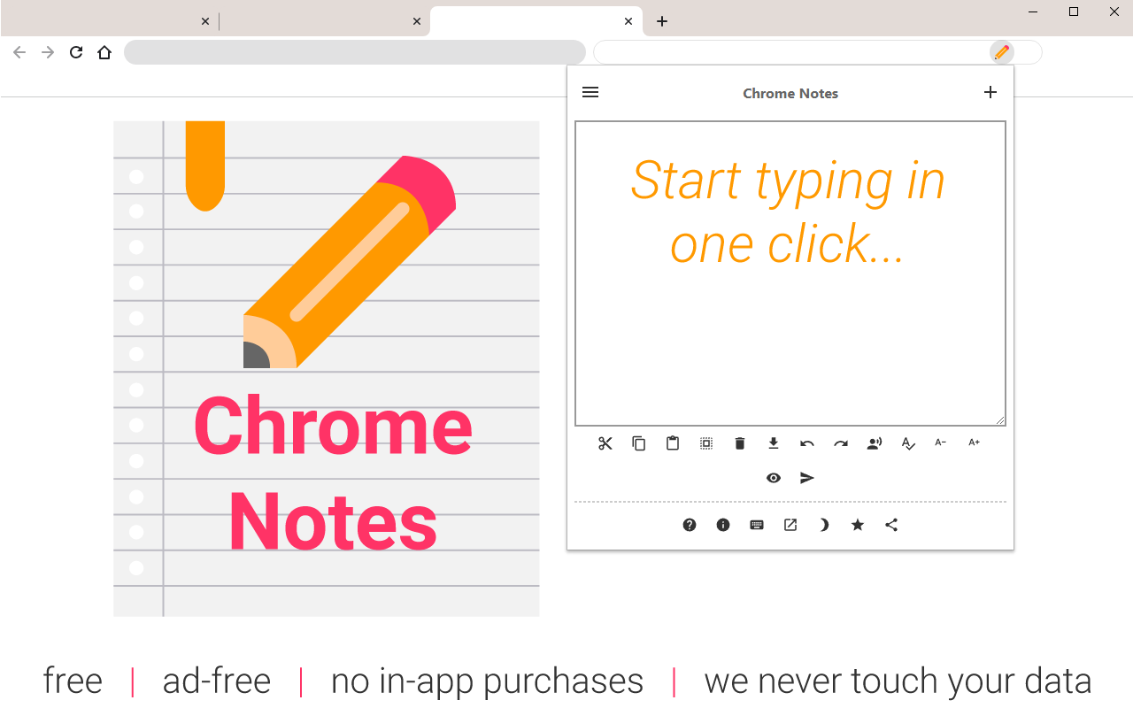 chrome notes screenshot